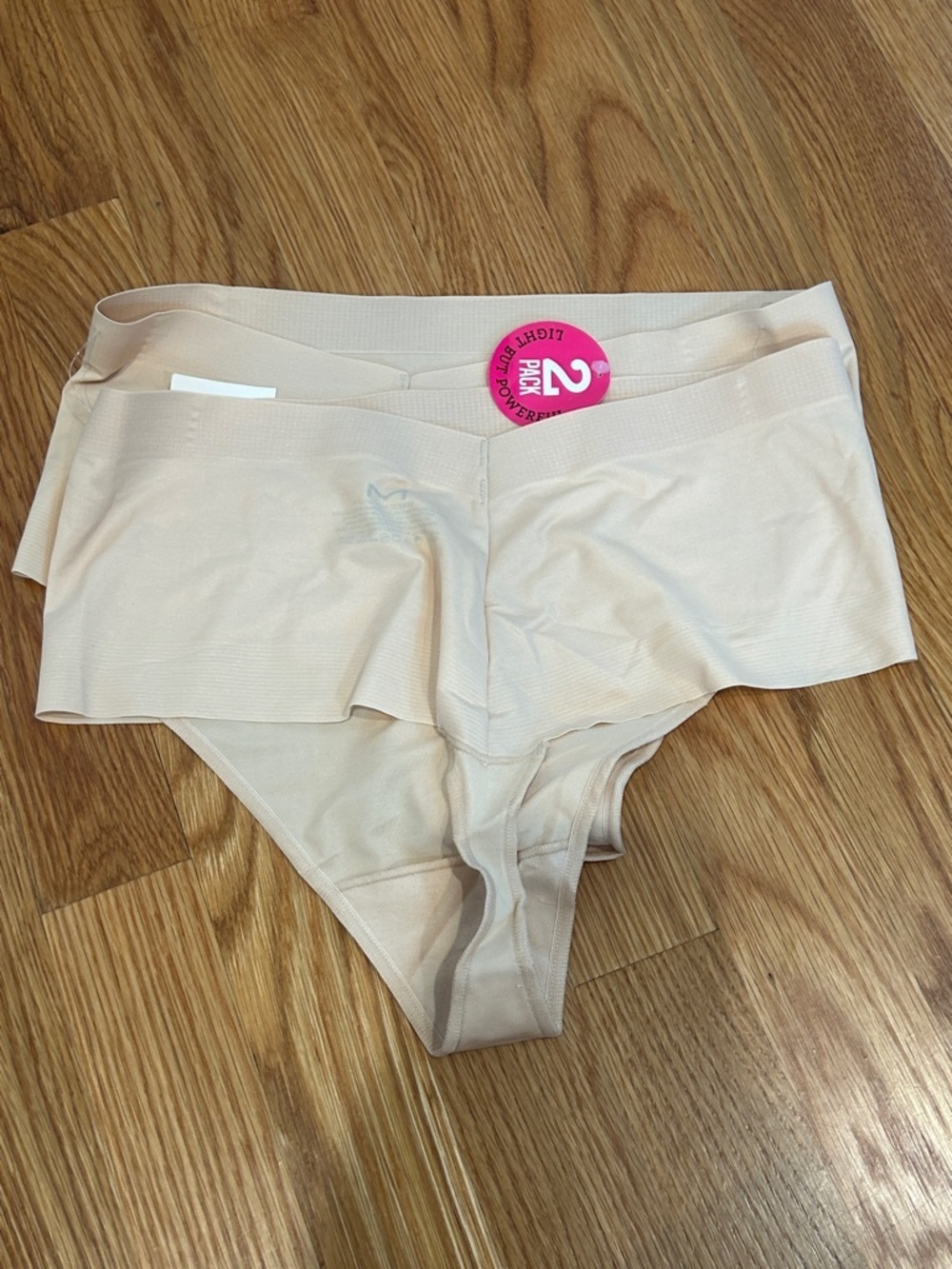 Maidenform Nude/Beige Seamless high waist bundle of 2 Panties medium thong